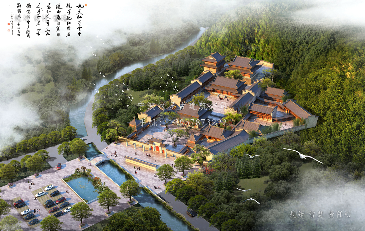 固镇资教寺总体建筑规划方案图